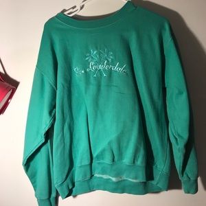 Teal Fort Lauderdale Crewneck Sweater